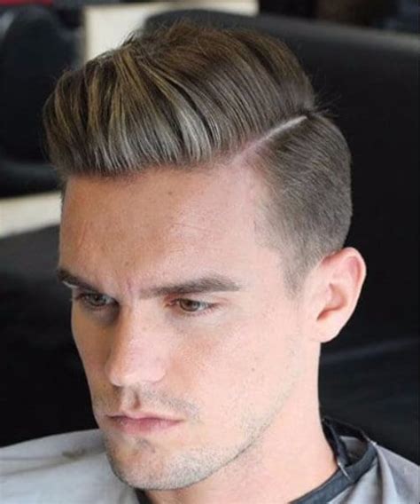 Hard Part Comb Over Low Fade Haircut