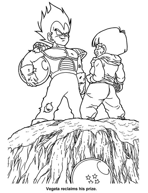 Dragon Ball Z Coloring Page Tv Series Coloring Page P