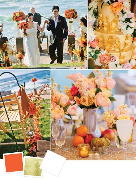 Nothing against summer at the beach or fall in the mountains, but give us a balmy autumn day on the sand, and we're in a state of bliss. Beach Wedding Color Palettes We Love