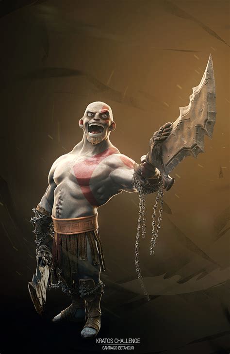 God Of War Cartoon Fan Art Kratos Vs Death — Geektyrant