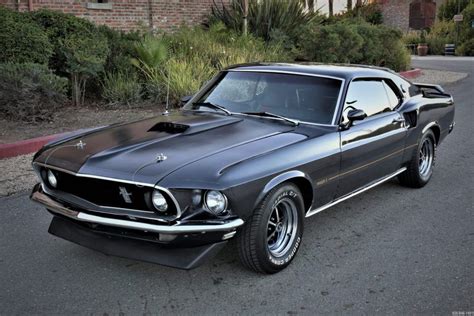 This 1969 Ford Mustang Mach 1 Is Finished In Dark Gray Metallic Over