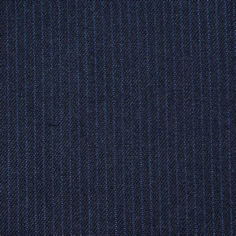 Charcoal Grey With Narrow Blue Stripe Super 160s Wool And Cashmere