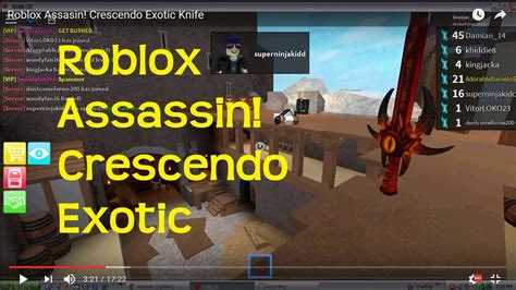 Roblox Assassin Crescendo Exotic Knife Youtube
