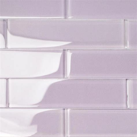 Ivy Hill Tile Contempo Purple 2 In X 8 In X 8mm Polished Glass Floor