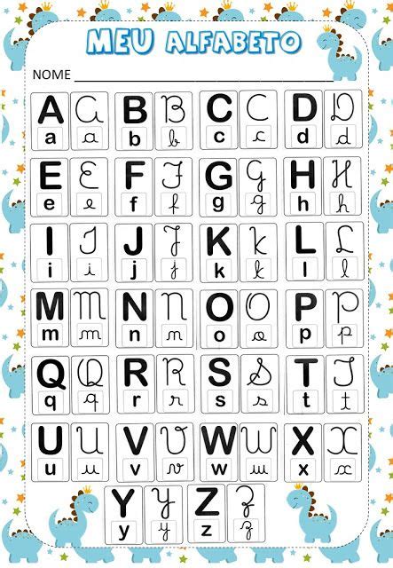 24 Ideias De Alfabeto 4 Tipos De Letras Meu Alfabeto Em 2021 Lembrança Volta As Aulas
