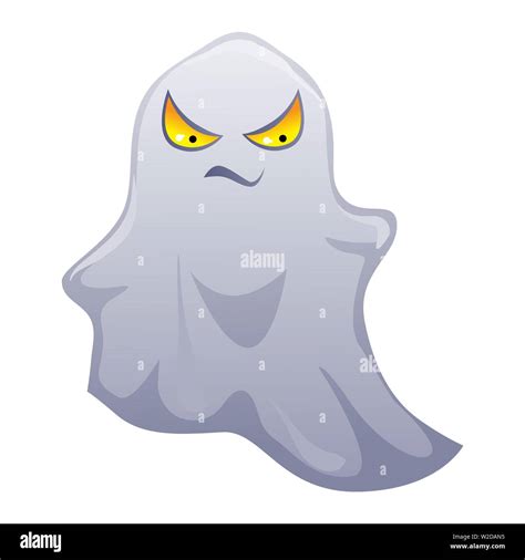 Happy Halloween Illustration Of Angry Ghost Stock Vector Image And Art