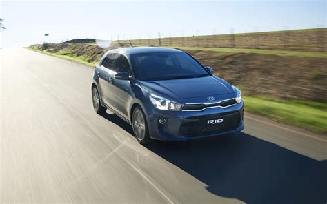 Download Wallpapers 4k Kia Rio Road 2017 Cars Movement Compact