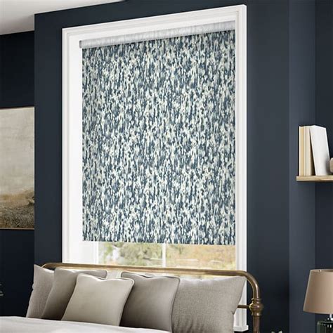 Blurred Velvet Denim Roller Blind