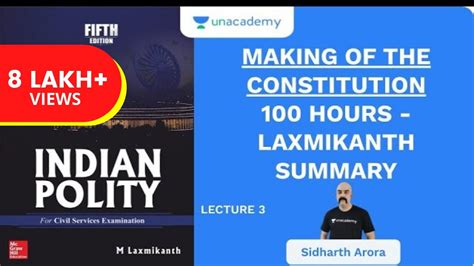 L Making Of The Constitution Hour Laxmikanth Summary Upsc