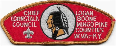 Chief Cornstalk Council Strip S2 Plastic Back Csp Sap Boy Scouts Of