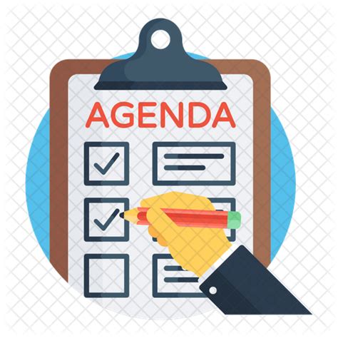 Agenda Icon Download In Flat Style