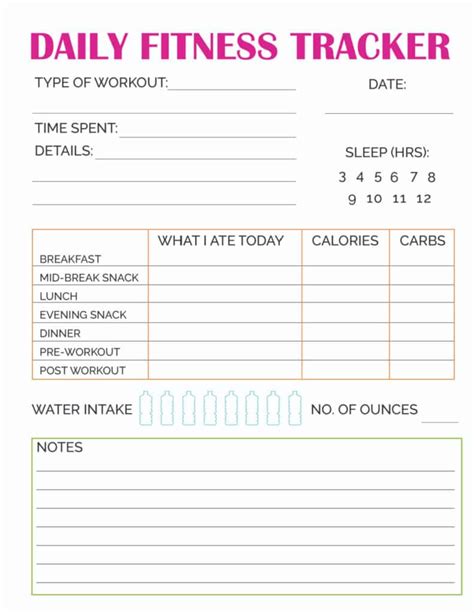 Workout Tracker Printables Eoua Blog