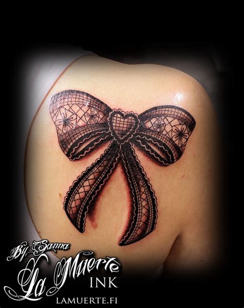 Worlds Largest Tattoo Community Lace Bow Tattoos Lace Tattoo Trendy Tattoos
