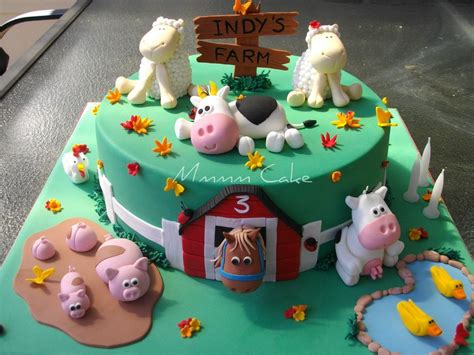 Farm Yard Cake Farm Birthday Cakes Farm Cake Barnyard Cake
