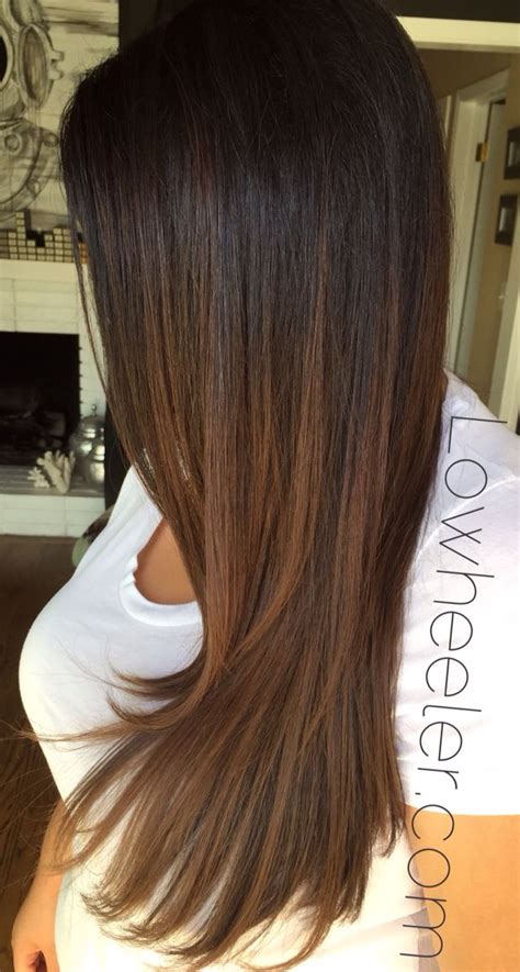 Chocolate Brown Balayage Ombré Colormelt By Lo Wheeler