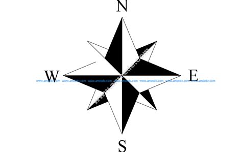North Arrow ether file cdr and dxf free vector download for printers or ...