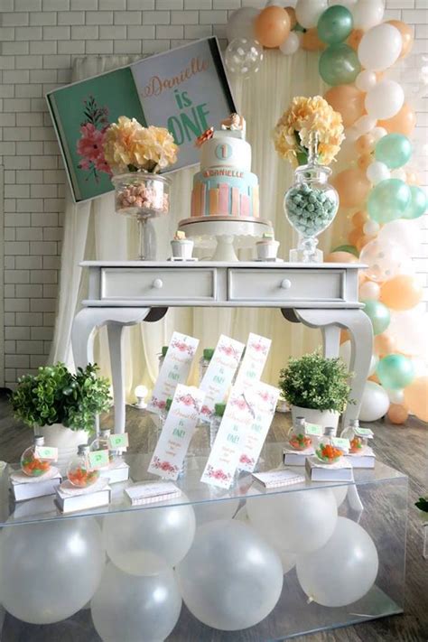 Every theme week needs an accompanying theme party, it's we heart this law. Kara's Party Ideas Pastel Book Themed 1st Birthday Party ...