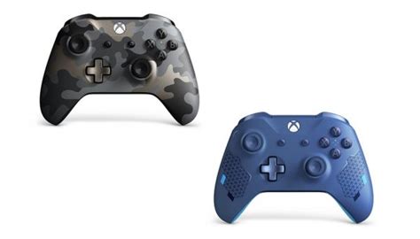 Night Ops Camo And Sport Blue Special Edition Xbox Controllers