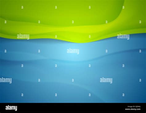 Abstract Blue Green Wavy Background Stock Photo Alamy