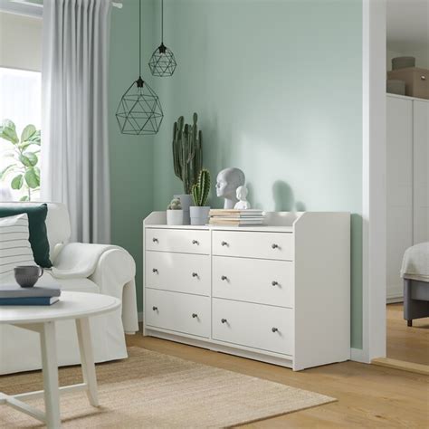 Ikea kommode schrank sideboard regal weiß holz. HAUGA Kommode mit 6 Schubladen - weiß - IKEA Deutschland