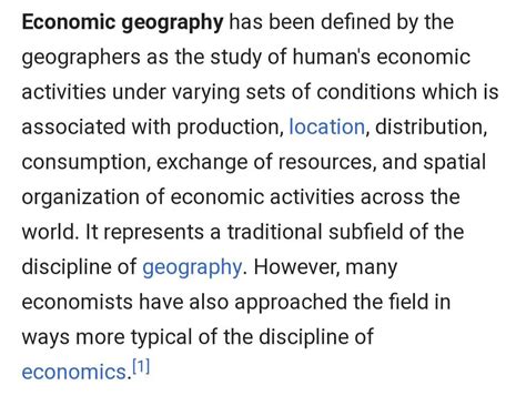 What Is Economic Geography