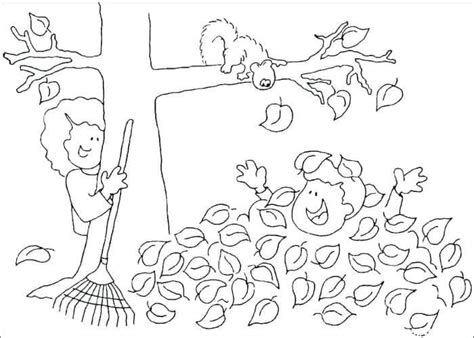 Autumn Landscape Coloring Pages | Autumn coloring pages, Fall coloring