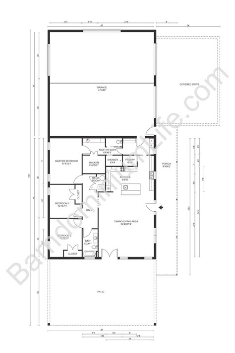 8 Inspiring Barndominium Floor Plans With Garage