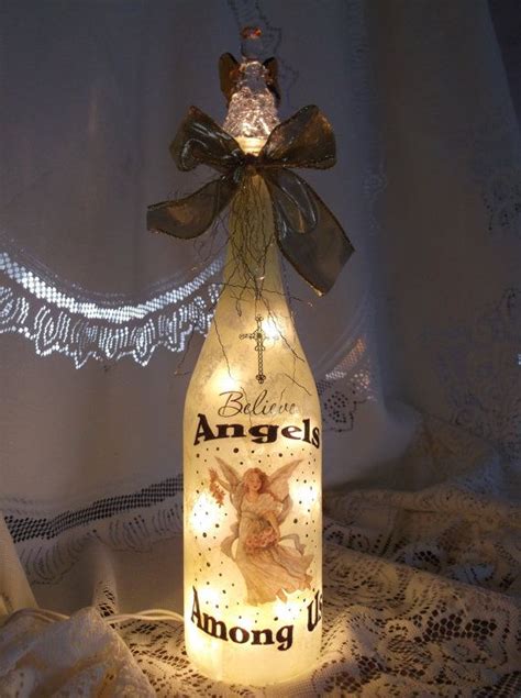 Angel Wine Bottle Lamp By Songbird58 On Etsy 2799 Wine Bottle