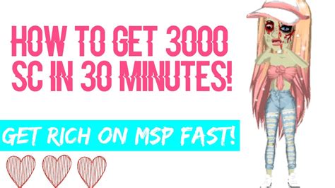 There are a lot of ways to make money and get rich as a kid. HOW TO GET 3000SC+ IN 30 MINUTES! GET RICH ON MSP FAST ...
