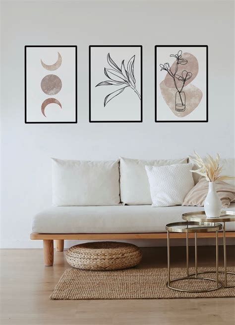 Great savings & free delivery / collection on many items. 3 piece wall art Gallery Wall Set Minimalist Wall Art Boho ...