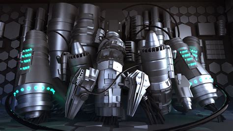 Artstation Sci Fi Rocket Engine Concept Art