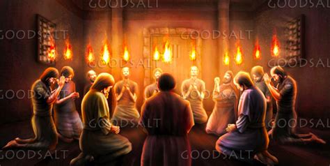 Holy Spirit Coming Over The Apostles At Pentecost Goodsalt