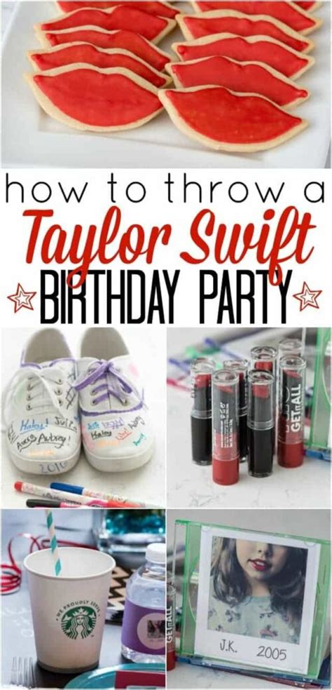 How To Throw A Taylor Swift Birthday Party Crazy For Crust