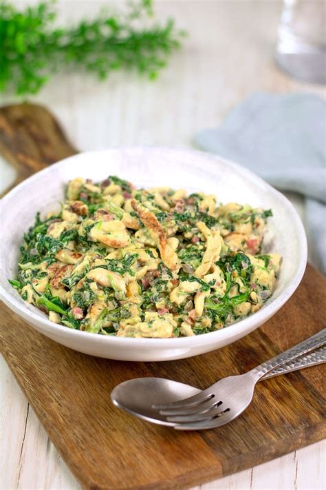 Lecker an bord 2021 rezepte. Low Carb Spätzle-Pfanne mit Spinat Gesund, Lecker und ...