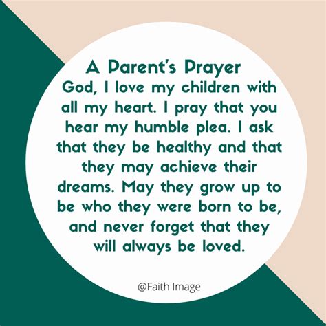 A Parents Prayer