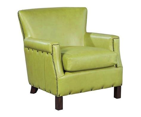 Beautifully handcrafted furniture, simply choose from a range of leather or fabric options and we'll produce a custom leather winged chair built exactly to your specifications. Rhodes "Quick Ship" Leather Accent Chair in Bright Green ...