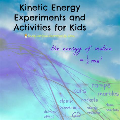 The energy of moving objects is called kinetic energy. Kinetic Energy Experiments and Activities | Inspiration ...
