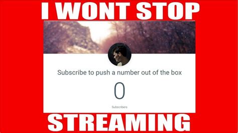 I Literally Wont Stop Streaming Until One Number Get Pushed Out Of The
