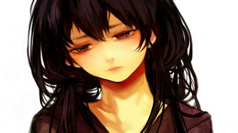 Sad Tired Girl Anime Hd Wallpaper
