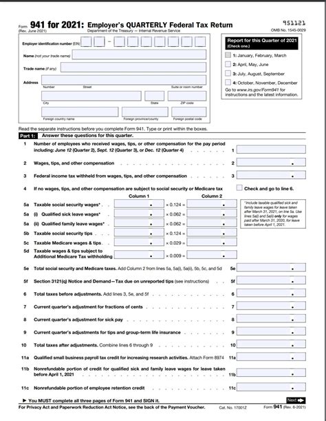 Where To File Form 941 For 2021
