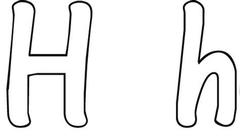 Capital Letter H Coloring Page Preschool Crafts