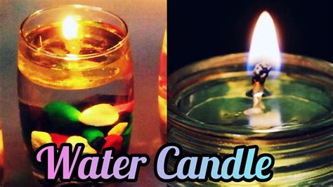Diy Beautiful Water Candle Youtube