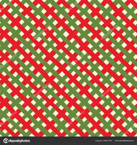 Seamless Christmas Wrapping Paper Pattern Festive Christmas Gingham