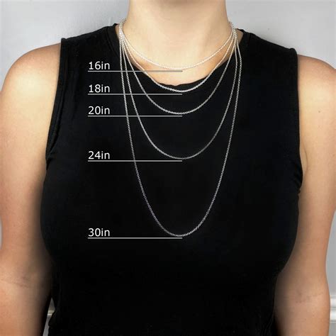 Visual Guide For Mens And Womens Chain Lengths Mettle By Abby