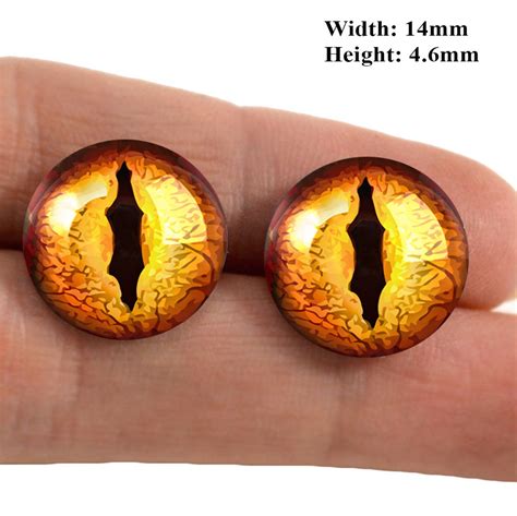 Yellow Dragon Eyes Realistic Glass Taxidermy Creature Fantasy Etsy