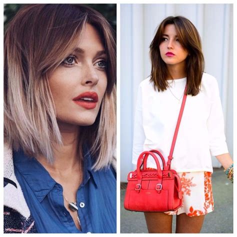 Layered Long Bob With Curtain Bangs Hairstyles With Bangs Bangs With