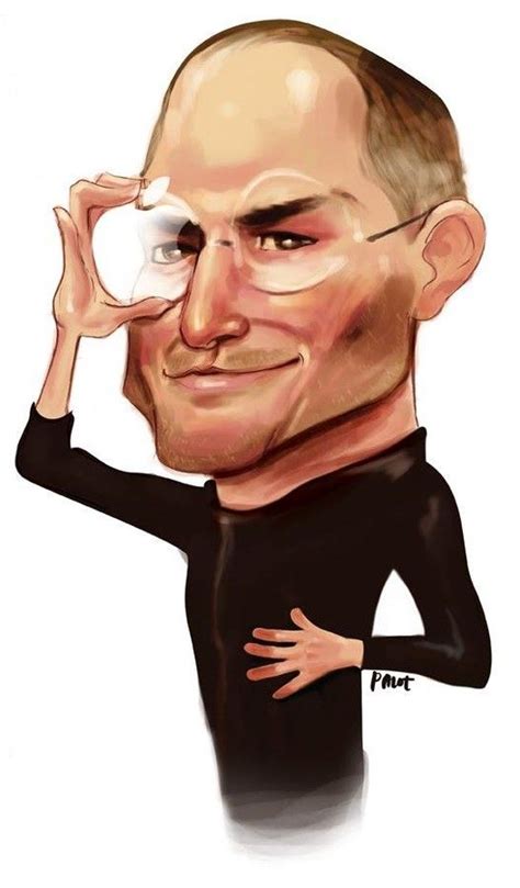 Steve Jobs Caricature Celebrity Caricatures Apple Icon