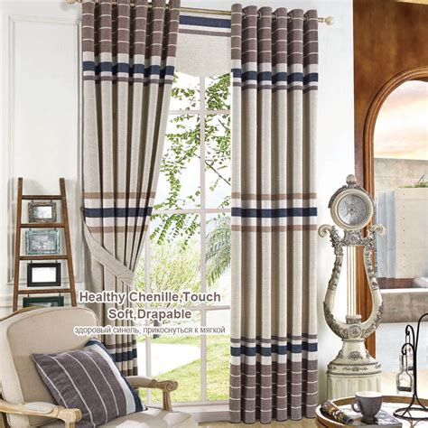 Amazon ignite sell your original digital educational resources. Striped Chenille Curtains Living Room Blackout Window ...