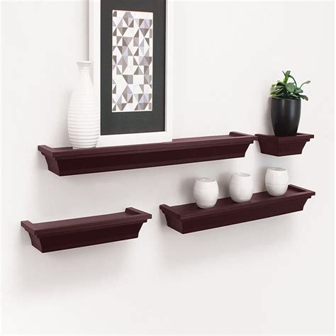 Room & board shelves and ledges are designed with the modern home in mind, and made to coordinate seamlessly with our furniture and decor collections. 4 Set Wall Mount Shelf Floating Display Home Decor Shelves ...