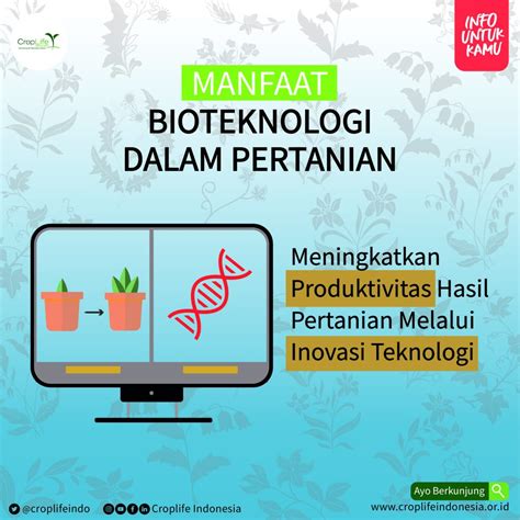 Manfaat Bioteknologi Dalam Pertanian CropLife Indonesia